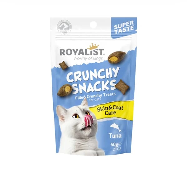 Royalist Crunchy Snack Cat Treats with Tuna Flavor