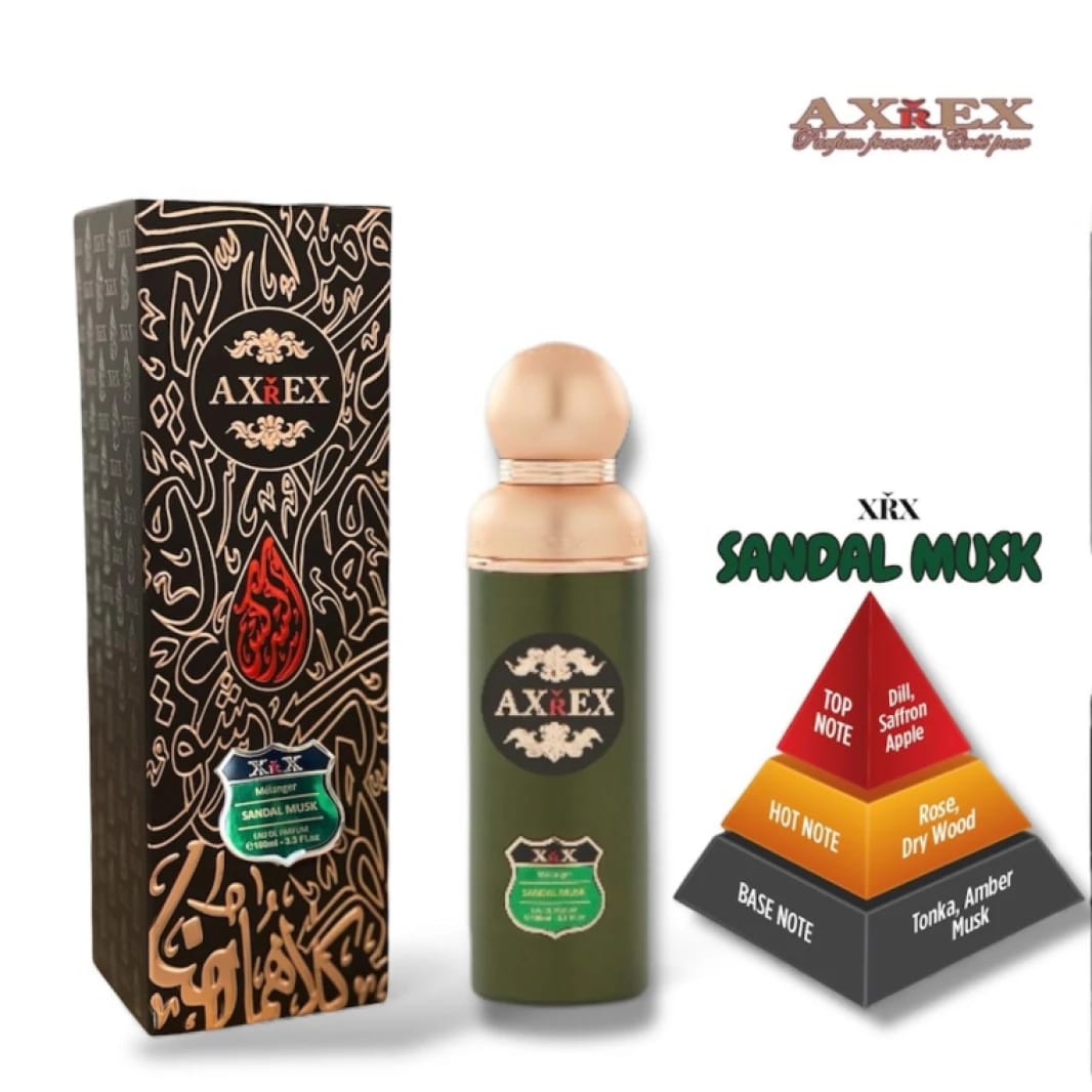 AXREX Sandal Musk Perfume Luxurious Design for Elegance and Classic Fragrance Lovers
