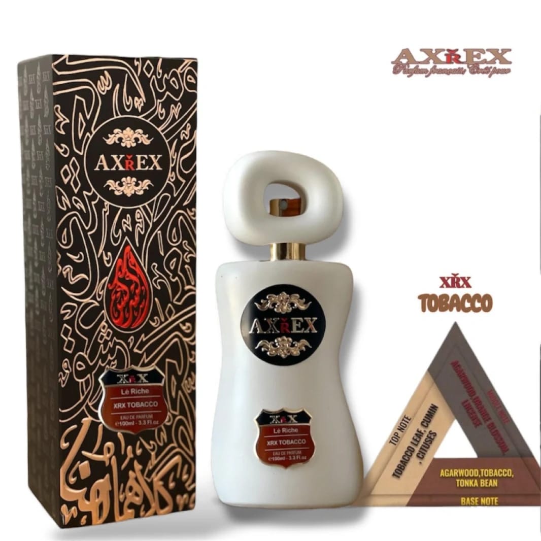 AxeRex Le Riche XRIX Tobacco Perfume for Men and Women with Luxurious Design and Unique Fragrance Offering Elegance.