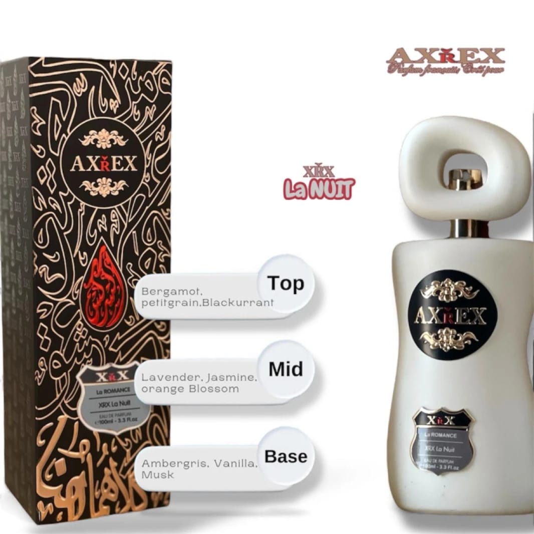 Axxerex XXIX La Nuit Romance Fragrance for Men and Women, Elegant Design for Evening Occasions