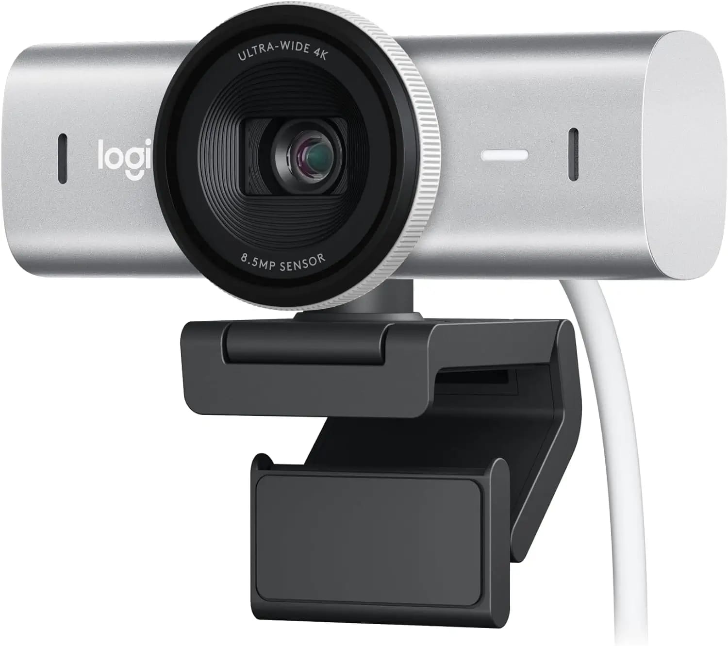 LOGITECH MX BRIO 4K ULTRA HD COLLABORATION AND STREAMING WEBCAM - Pale Grey