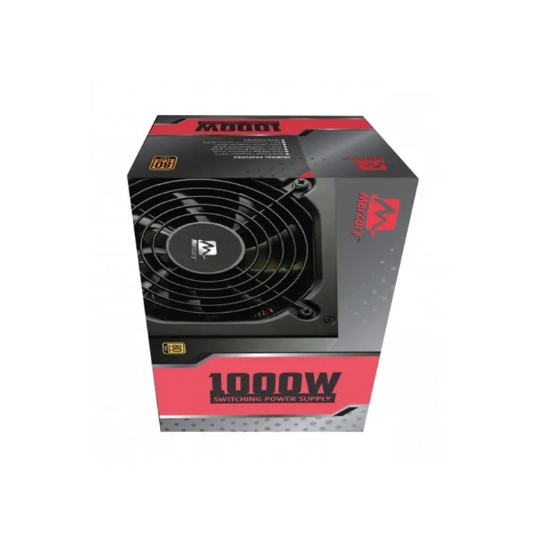 مزود الطاقة ميركوري M1000-GSM بقدرة 1000 وات وشهادة 80 بلس جولد مع وحدة معالجة مركزية (4+4) x 1 فقط