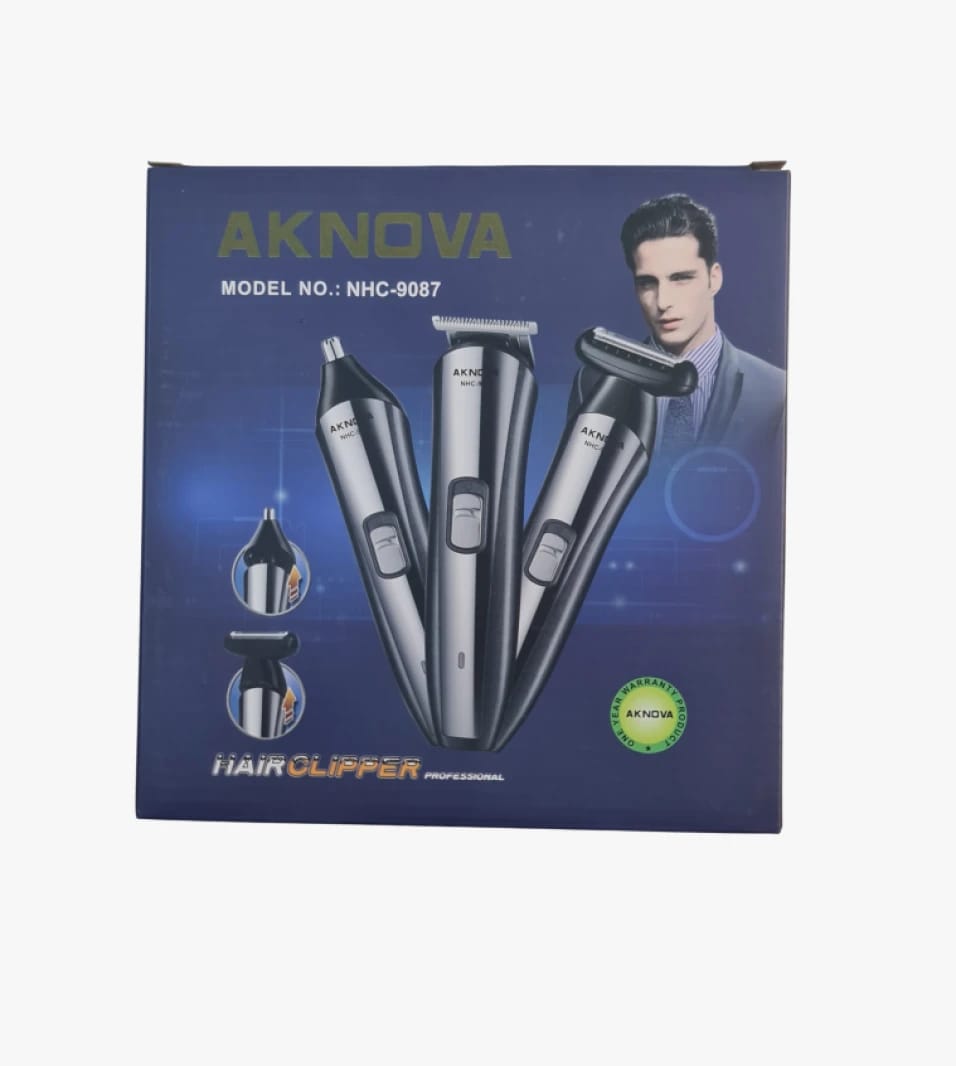 Aknova Professional Multi-purpose Hair Clipper for Men with Multiple Design Options and Precision Trimming