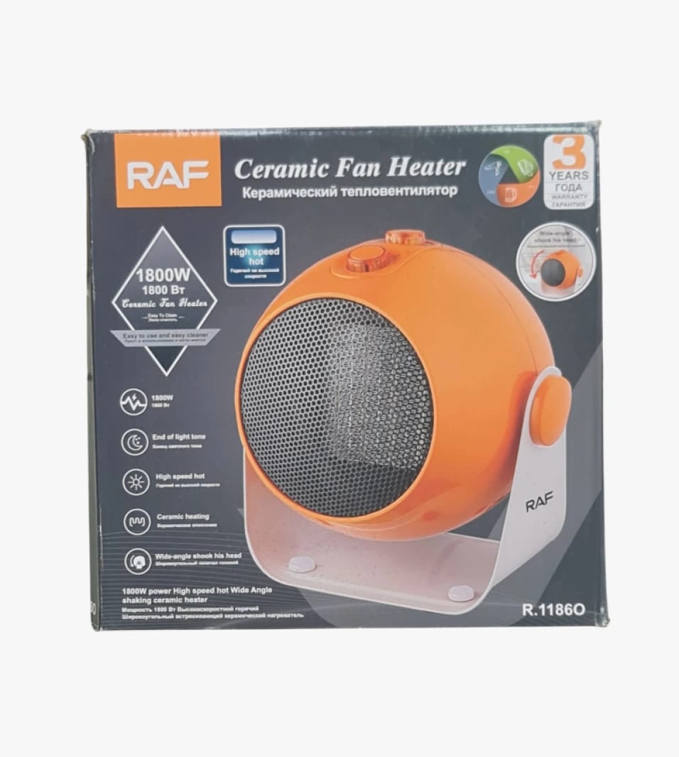 RAF Ceramic Fan Heater - Stylish Design for Warmth and Efficiency Seekers by RAF
