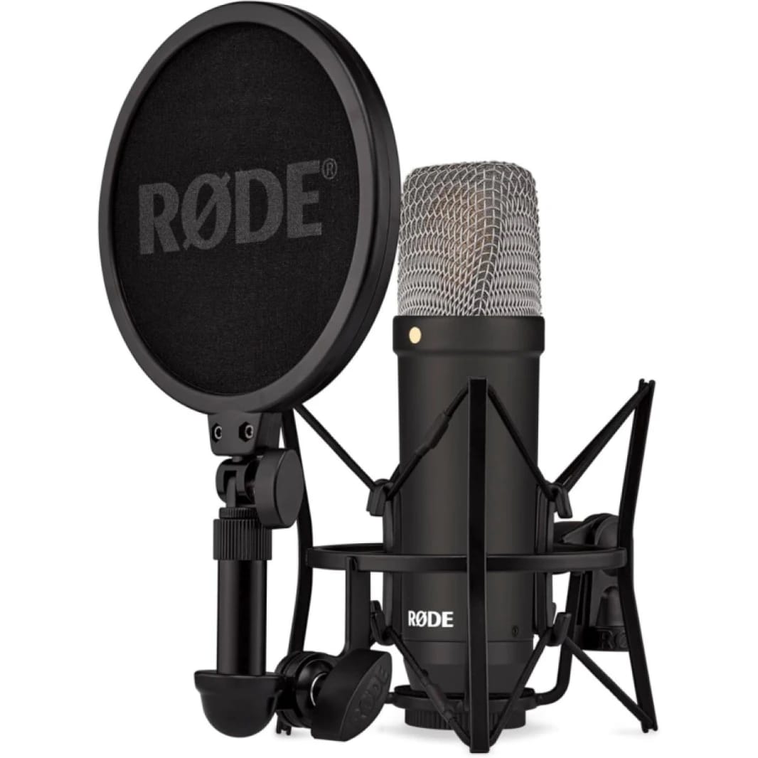 Rode NT1 Signature Series Condenser Microphone with SM6 Shockmount and Pop Filter - Black