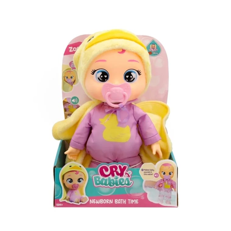 Cry Babies Newborn Bath Time Zoe
