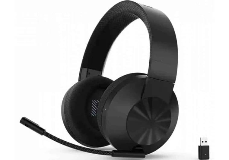 Lenovo Legion H600 Wireless Gaming Headset, Low Latency 2.4GHz Lossless Audio, Powerful 50mm Drivers, 20-Hour Battery, Flip-to-Mute Microphone