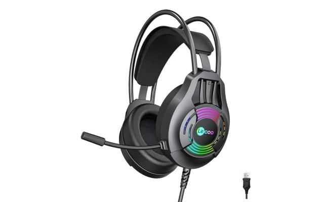 Lecoo HT406 Wired Gaming Headset USB Black