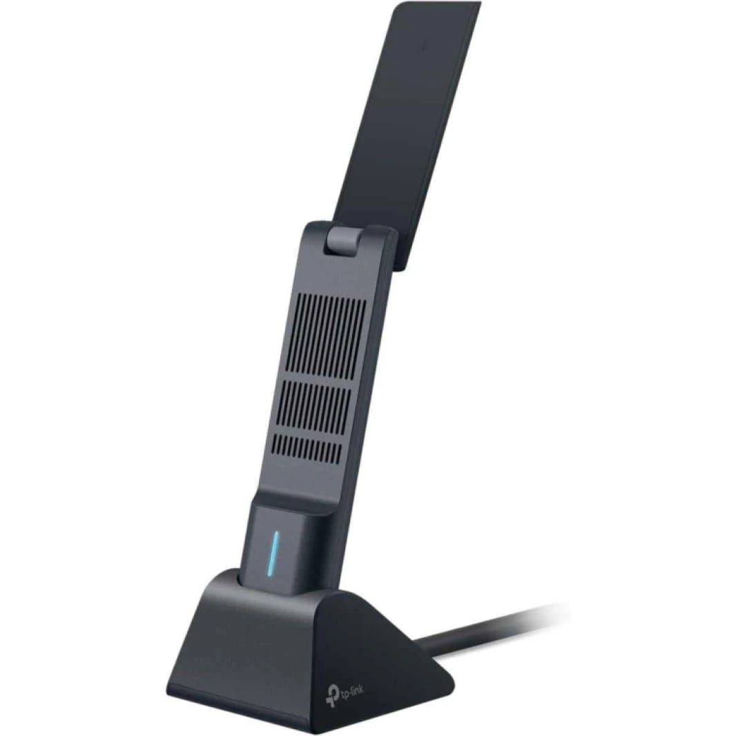 محول TP-Link AXE5400 WiFi 6E USB لجهاز كمبيوتر مكتبي، محول شبكة ثلاثي النطاق، زمن وصول منخفض للغاية