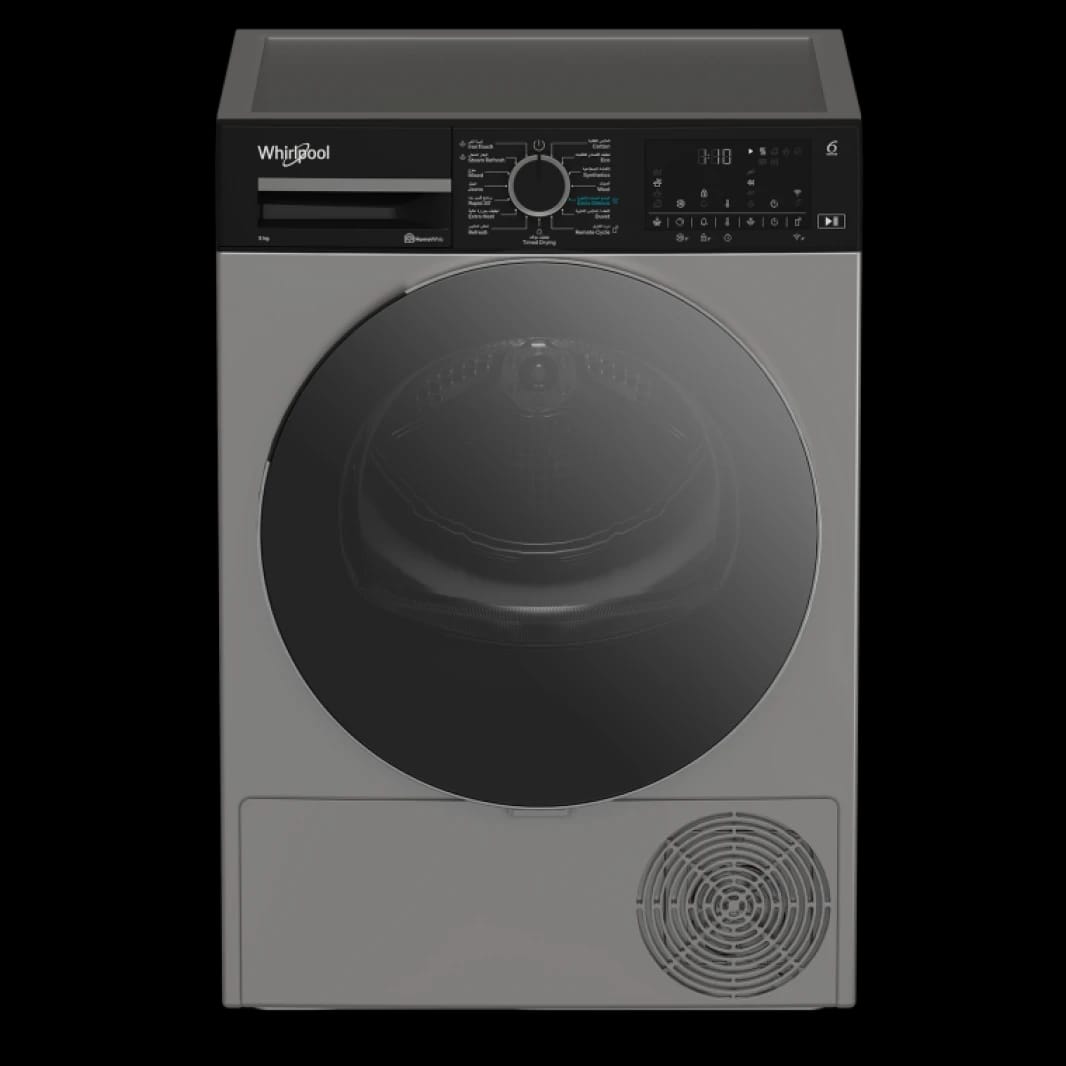 Whirlpool WDH 092C 25 SBMJ Heat Pump Condenser Dryer 9kg Silver A+++