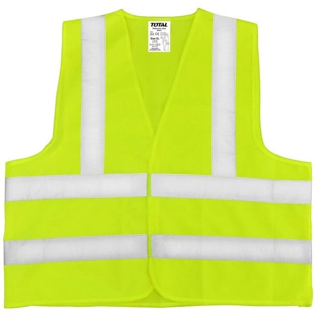 سترة عاكسة لون أصفر توتال
