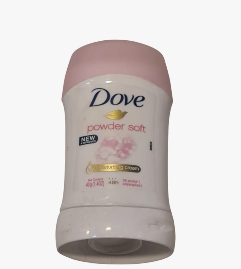Dove Powder Soft Antiperspirant for Women with Light Fragrance and Long-lasting Protection with Moisturizing Formula.