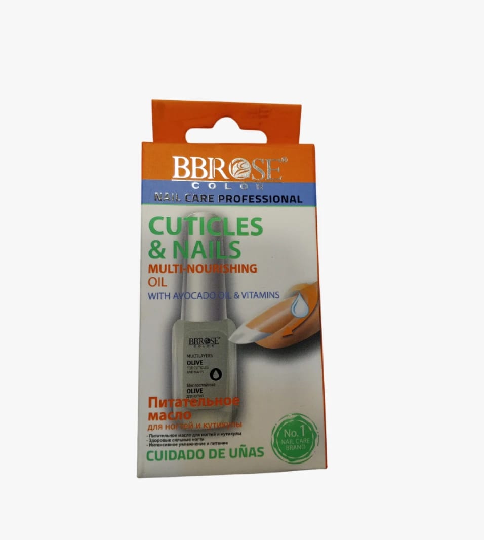 BBRose Cuticles & Nails Multi-Nourishing Oil with Avocado Oil & Vitamins for Professional Use