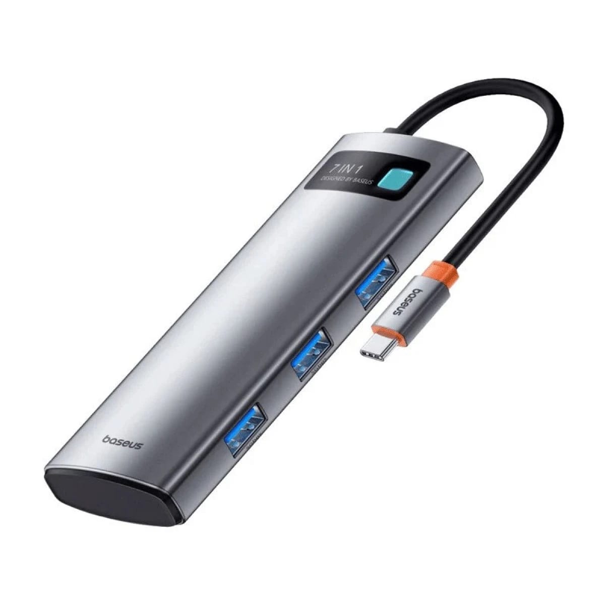 Baseus Gleam USB Hub 7in1, USB-C to 1x HDMI4K 60Hz + 3x USB3.0 + 1x PD + 1x SD/TF