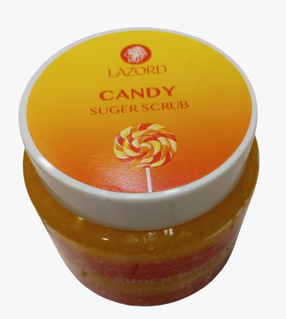 Lazord Candy Sugar Scrub for Skin Exfoliation with Candy Flavor Designed for Skincare, Radiance, and Blemish Removal