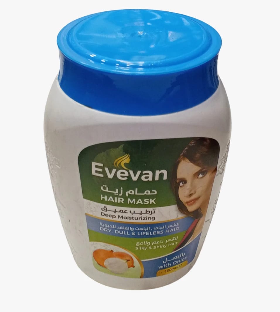 Evevan Hair Mask with Onion for Deep Moisturizing and Nourishing Dry, Dull, and Lifeless Hair for All Hair Types