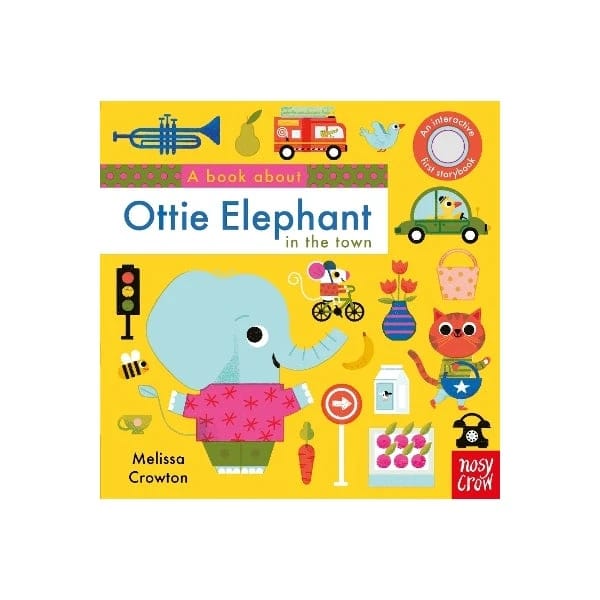 Interactive Book About Ottie Elephant in the Town for Kids with Colorful Design for Teaching Youngsters and Exploring Animal World