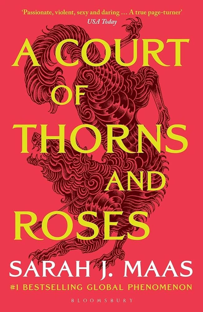 A Court of Thorns and Roses Novel by Sarah J. Maas, Unique Design for Young Adult Fantasy Enthusiasts