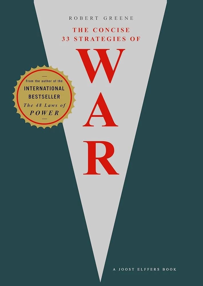 The Concise 33 Strategies of War by Robert Greene, a Comprehensive Guide to Strategic Thinking for Leaders and Innovators.
