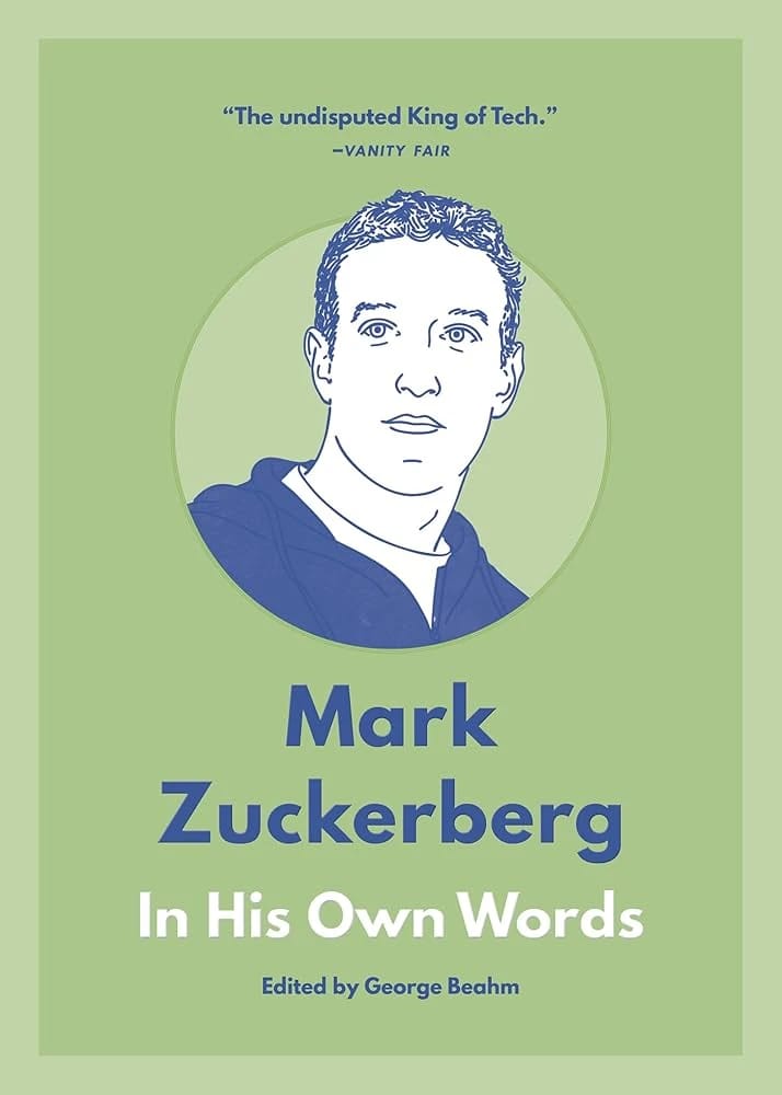 Mark Zuckerberg Quotations Collection, Unique Book for Tech Enthusiasts Edited by George Beahm, Innovative Design for Tech World.
