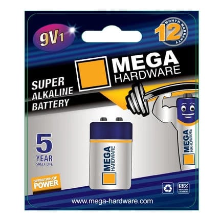MEGA 9V1 BLISTER CARD MN DRY BATTERY 1.5V