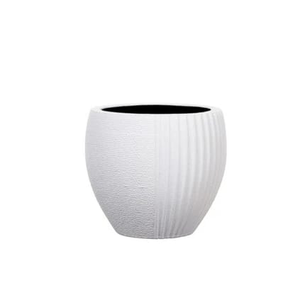 CAPI-EUROP 10*10CM VASE ELEGAMT SPLIT_WHITE