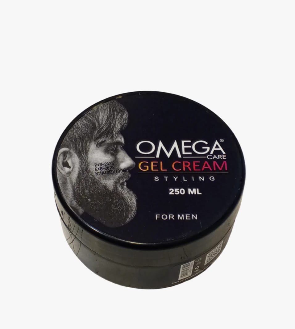Omega Care Gel Cream Styling Product with Unique Design for Men Seeking Perfect Grooming