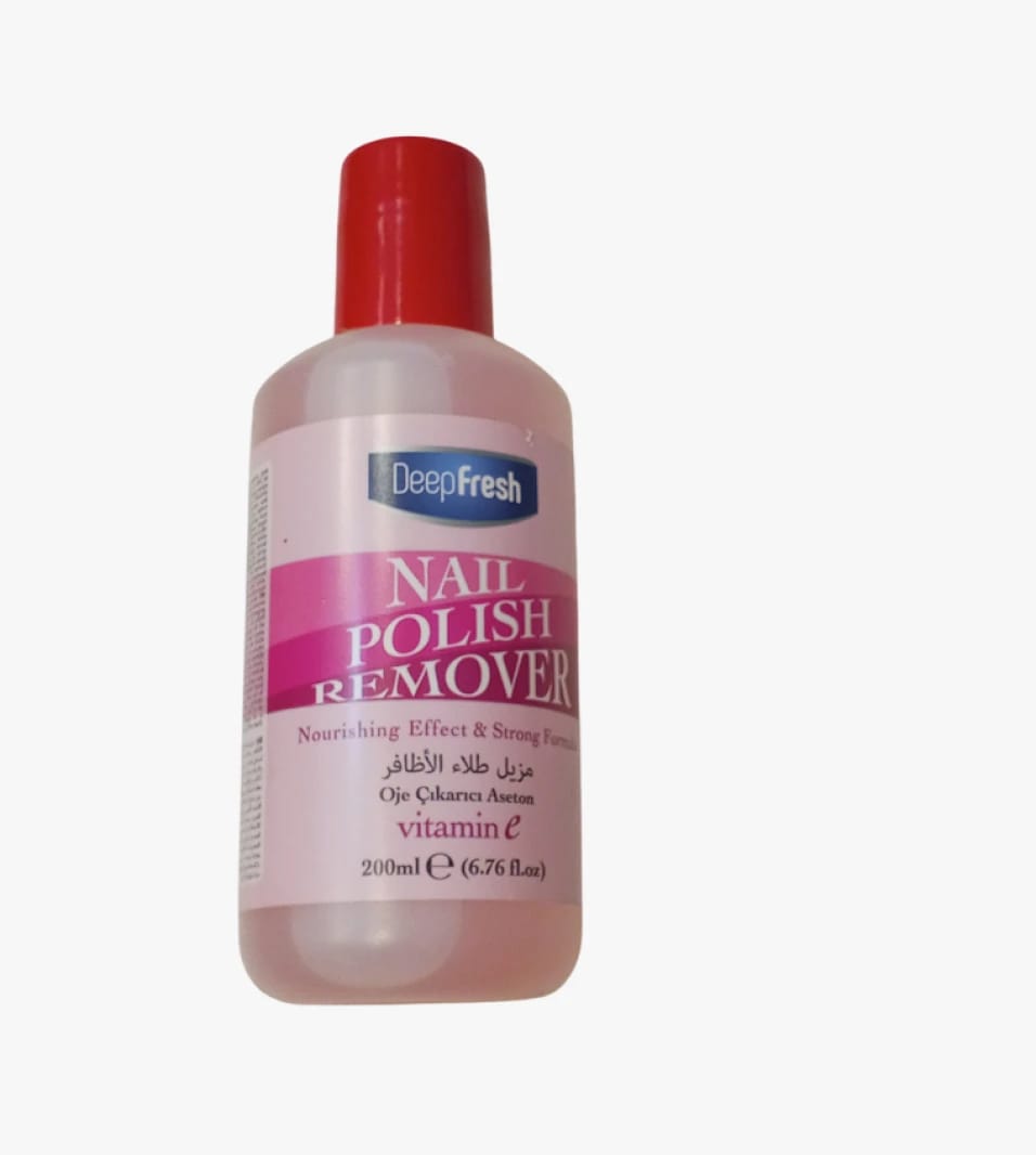 Deep Fresh Nail Polish Remover with Vitamin E Oil, Moisturizing and Nourishing, Ideal Basic Nail Care Properties, 200ml