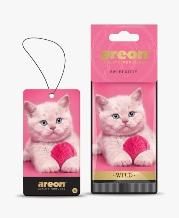 Areon Perfume hang (Pink cat Shape)