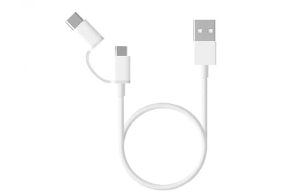 كابل Mi 2 في 1 USB (مايكرو USB إلى Type C) بطول 100 سم