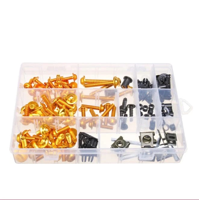 Screws kit for motorcycle body