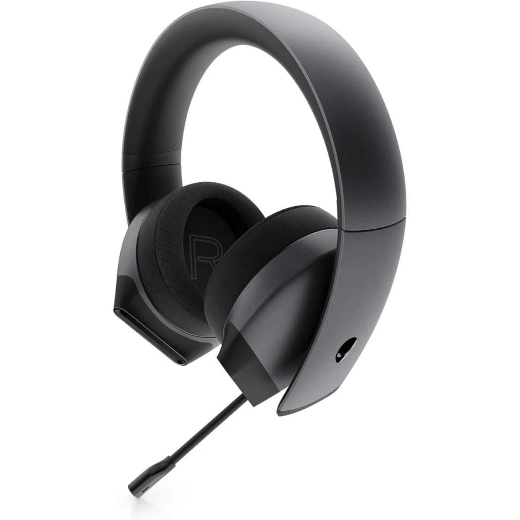 Alienware 7.1 PC Gaming Headset AW510H-Dark: 50mm High-Res Drivers - Noise Canceling Mic - Multi-Platform Compatibility (PS4, Xbox One, Switch) via 3.5mm Jack