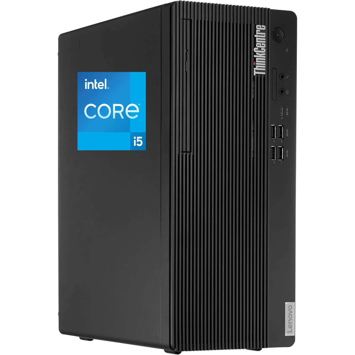 Lenovo NEW ThinkCentre M70t Gen 5 (2024) Enterprise-Grade Desktop PC Tower 13GEN Intel Core i5 10-Cores w/ Wireless & Bluetooth - Black