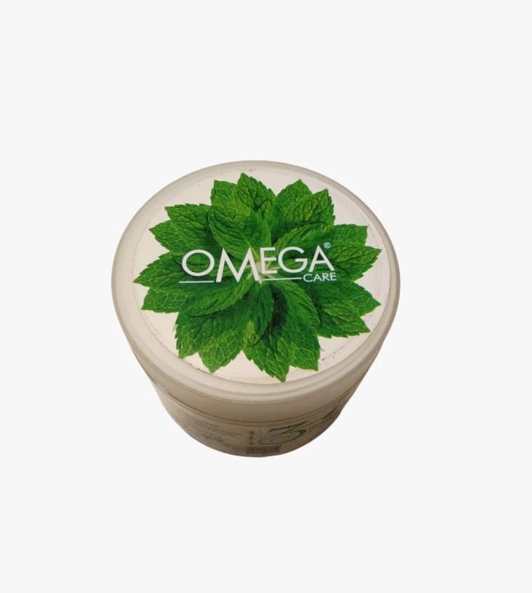 Omega Care Face and Body Scrub Exfoliating Cream with Mint Extract for Whitening and Moisturizing Advanced Formula