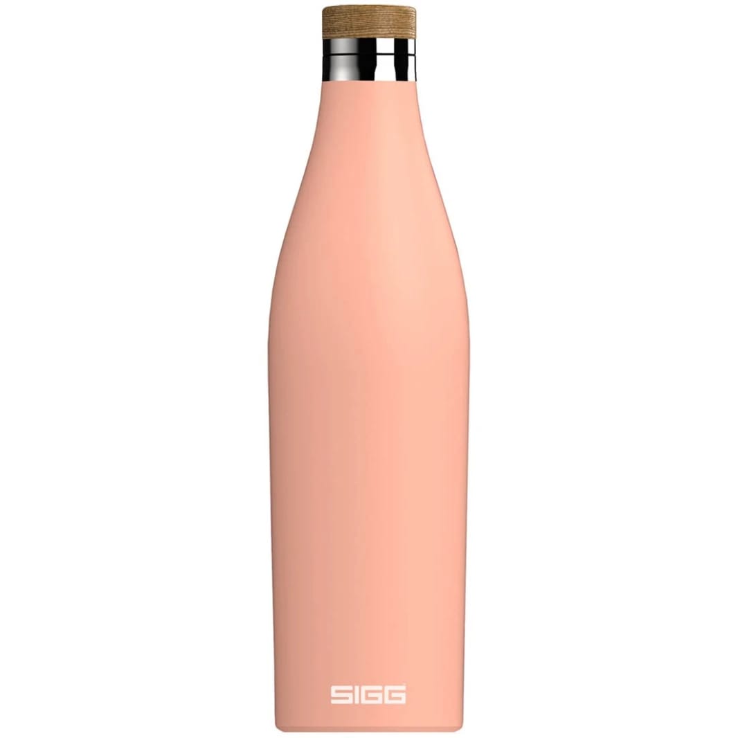 زجاجة ماء Sigg Meridian من الفولاذ المقاوم للصدأ بلون وردي خجول 0.7 لتر