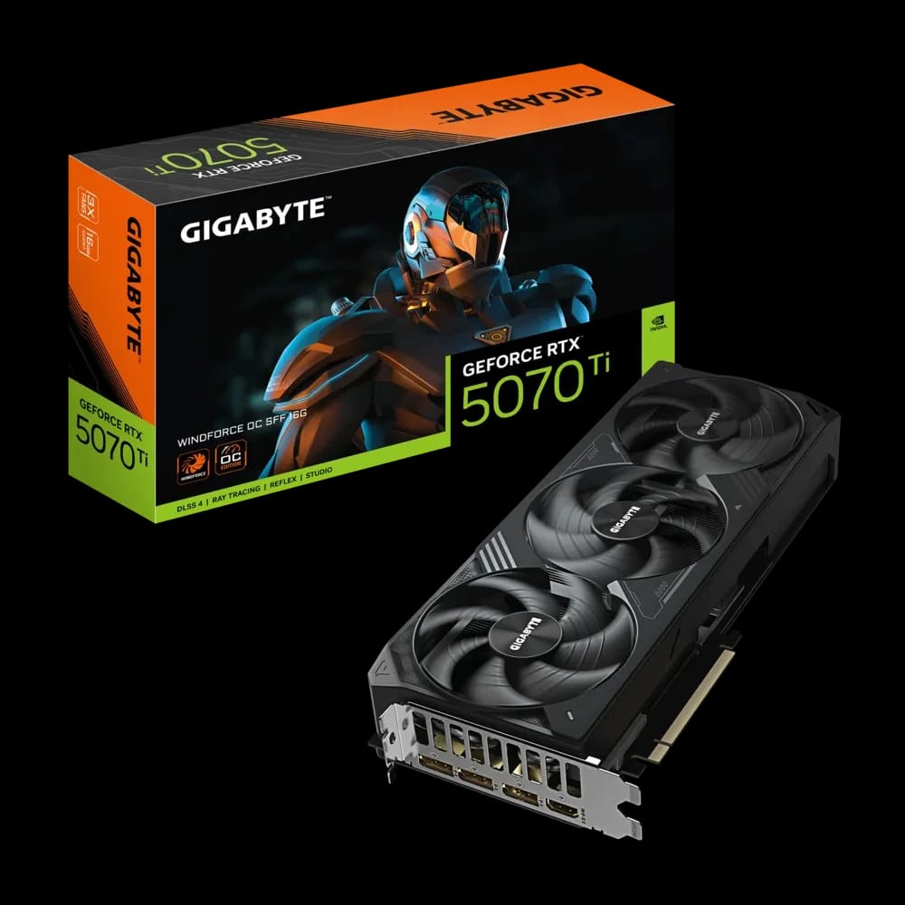 جيجابايت جي فورس RTX 5070 Ti WINDFORCE OC SFF 16G
