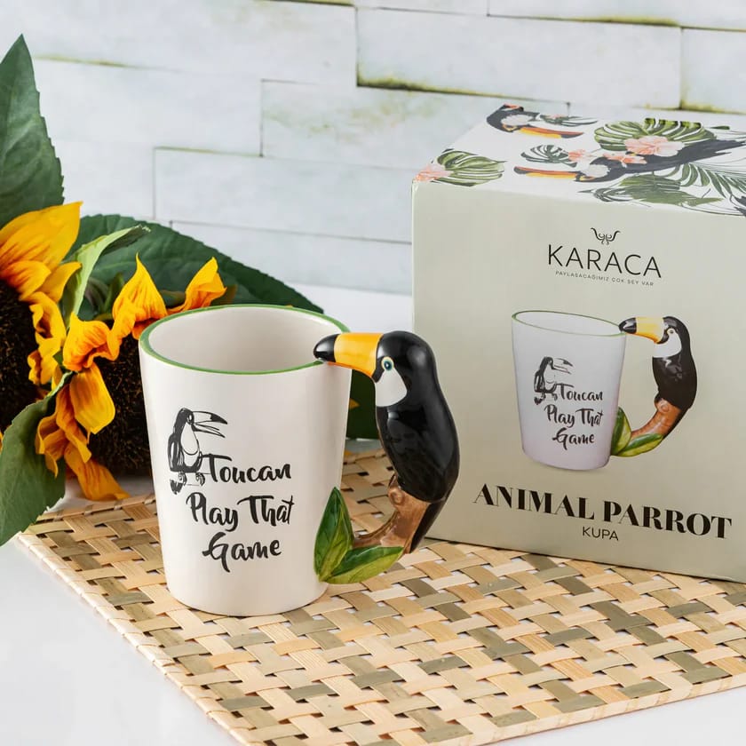 Karaca Parrot Animal Mug, 420 ml, Versatile