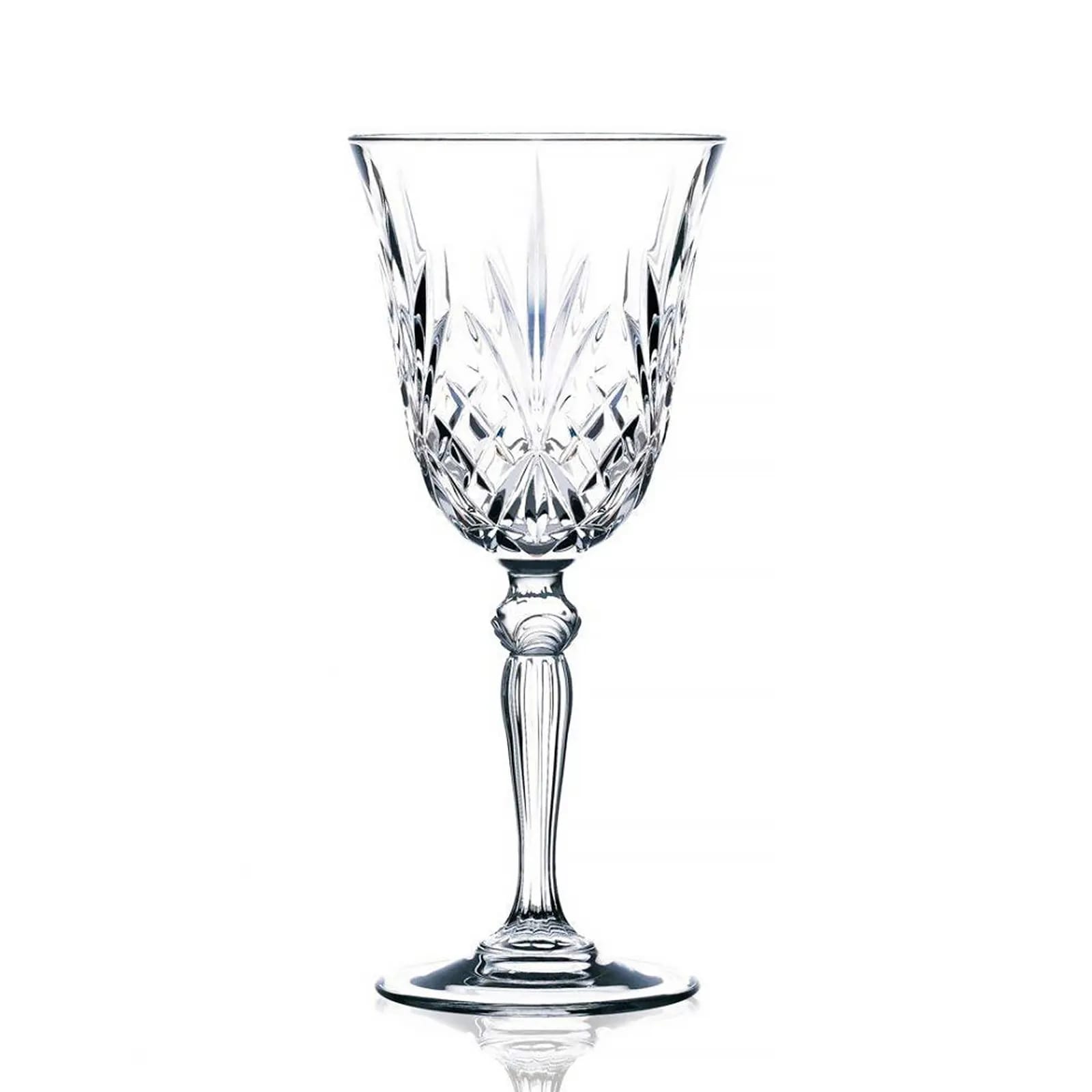 Large Crystal Glass Goblet by Karaca Melodia, 270ml, Set of 6