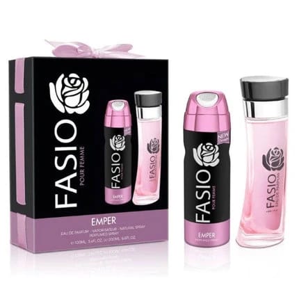 Fasio Gift Set Perfume 100ml For Woman +Deo 200ml