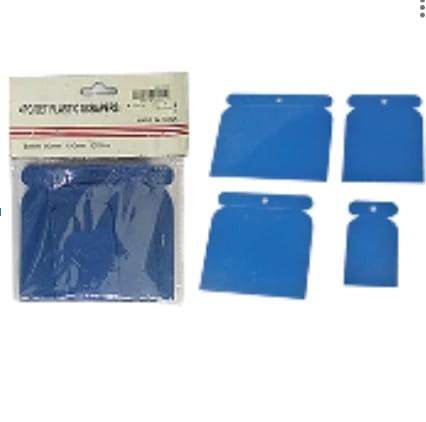 Blue plastic iron towel set