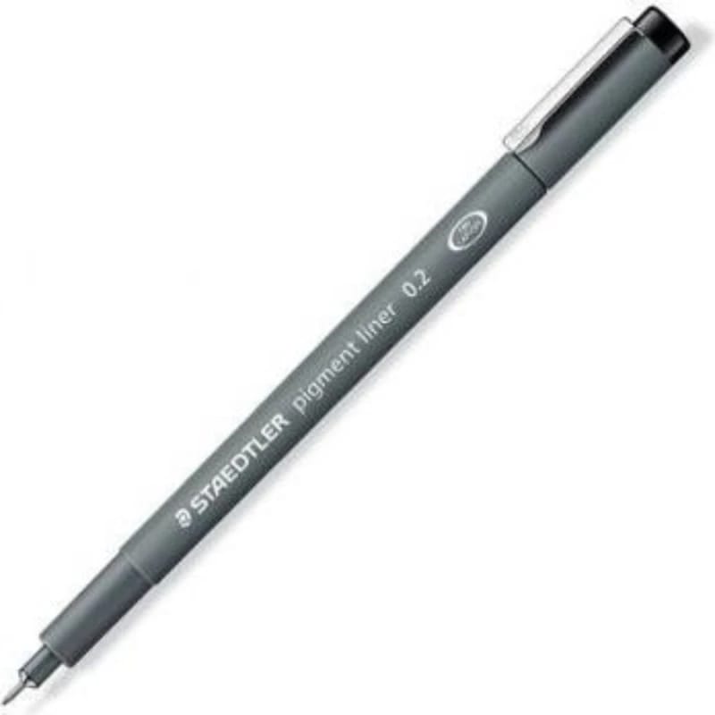 Staedtler - قلم حبر صبغي 0.2 مم - أسود