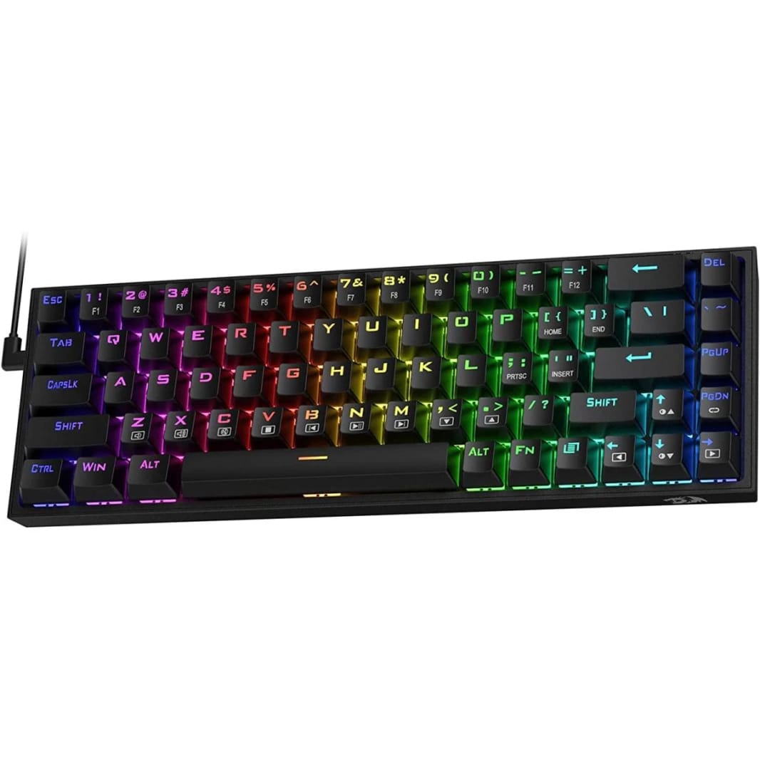 Redragon K631 Castor 65% Wired RGB 68 Keys Hot-swappable with Red Linear Switch