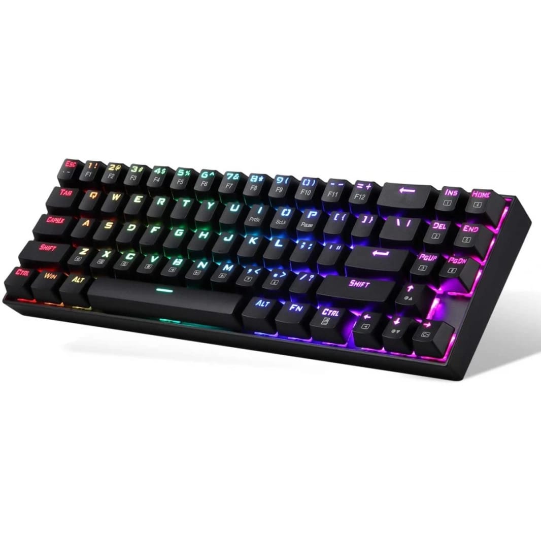 Redragon K599-krs Wire & Wireless 60% Compact 70 Key Tenkeyless RGB Backlit Computer - Red Switch
