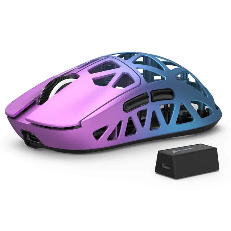 Attack Shark R2 Magnesium Alloy Paw3950 Gaming Mouse 8k - Purple&blue