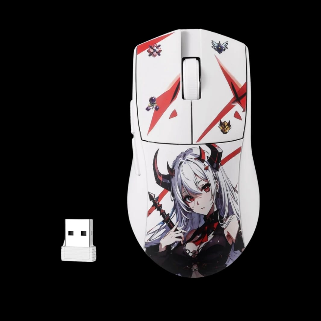 Redragon M916ak Pro Gaming Mouse - 3-mode Anime Design, 42g Ultra-light, 26K DPI