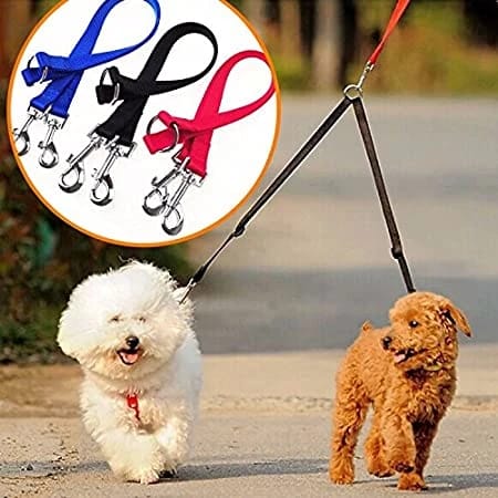 Double Head Collars Dog Leash