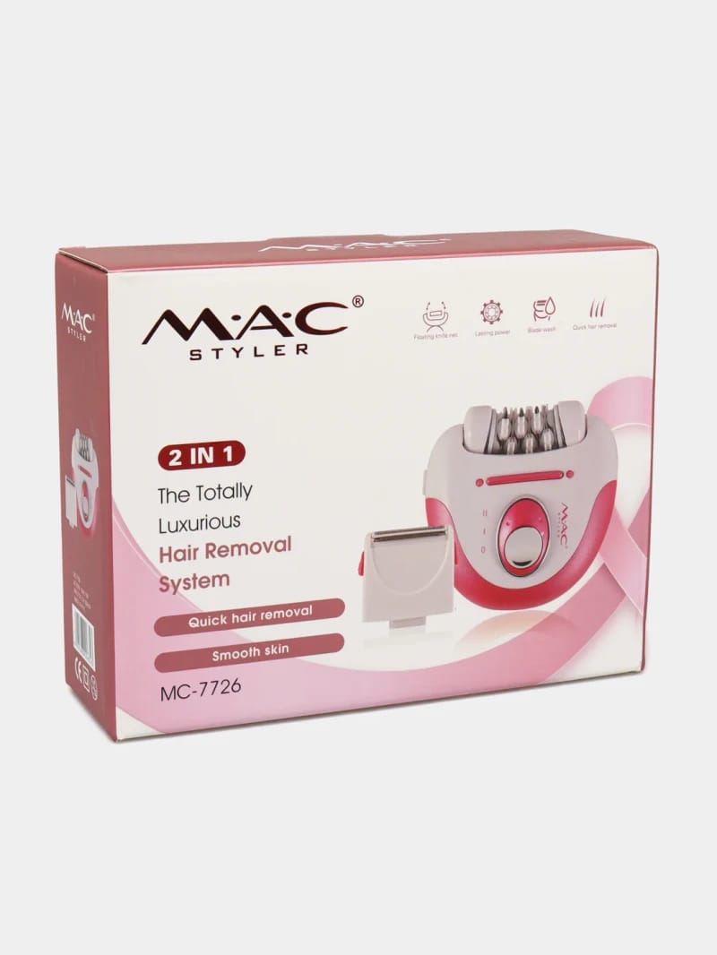 MAC Styler The Totally Luxurious Hair Removal System for Quick and Precise Hair Elimination, Featuring Modern Design for Women with Advanced Features for Smooth Skin All Week Long.