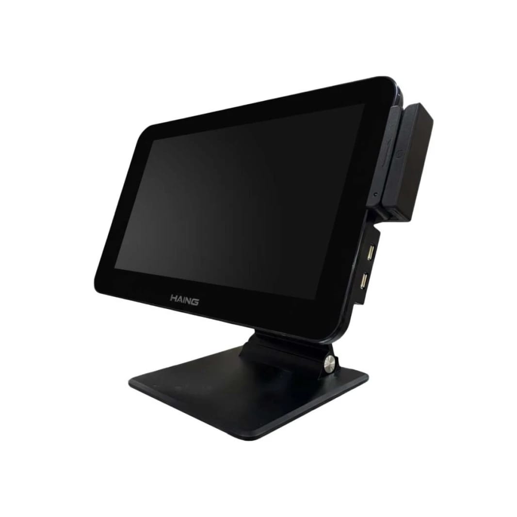 HAING I5D 15 بوصة LED، i5، ذاكرة 8 جيجابايت، 256 جيجابايت SSD، MSR، شاشة تعمل باللمس، WiFi، مكبر صوت، نظام نقطة البيع