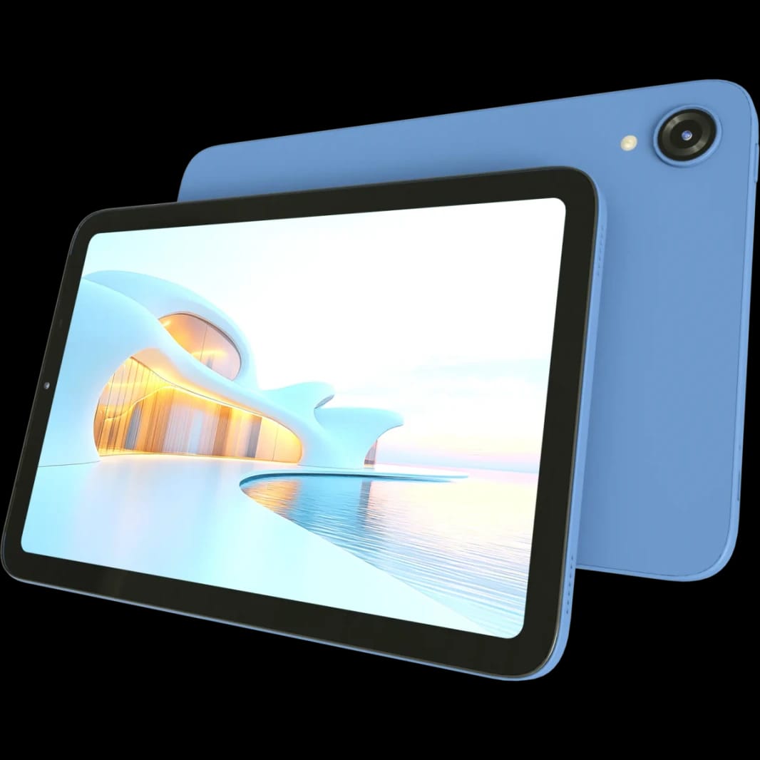 VIKUSHA Tablet V-Z4, 10.1" HD Display, 8GB RAM (4+4GB), 128GB Storage, Android 14, 4G LTE Dual SIM, 6000mAh Battery, Quad-Core Processor, Wi-Fi 5, Keyboard + Stand Cover + Screen Protector + Headset - Blue