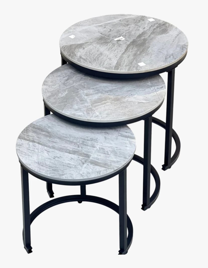 Luxury Brand Nesting Coffee Table Set with Unique Marble Design, Ideal for Modern Households Seeking Stylish Design and Quality Materials to Enhance Any Living Room